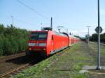 BR 146 mit Zugen BR 146-019-5 mit RE 6 von Minden nach D�sseldorf,n�chster Halt Essen Hbf.(18.08.2007)