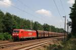 BR 145 145 046 mit einem Kohlezug bei Fangschleuse (21.07.2007)
