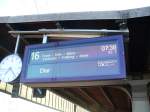 Zugzielanzeiger in Dortmund f�r den EC 7 von Hamburg-Altona (04.32Uhr) ...