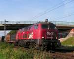 OHE Osthannoversche Eisenbahnen AG Ein Zug der OHE rollt am 14.7.07  mit der 200087 auf der KBS 380 Richtung Hannover.