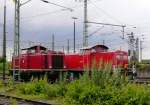 295 058-2 neben einer V 100 der Emsl�ndischen Eisenbahngesellschaft mbh ...