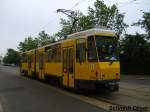 berlin KT4D 6070 der Berliner Verkehrsbetriebe (BVG) auf der Linie 21 nach S-Bahnhof Sch�neweide