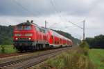 218 410-9 zieht am ...  P.F. 21.08.2007