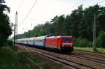189 012 mit D 247 vor Fangschleuse (21.07.2007)  ...