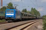 TXLogistics 185 510-5 mit Autotransporterzug der Firma ARS Altmann AG ...