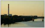 Der erste EuRegio aus Bratislava, ER 2507, mit dem Sonnenaufgang ...