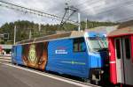 Ge 4/4 III 652 Vaz/Obervaz/Lenzerheide-Valbella mit Werbung für den Hockey-Club-Davos ... Ge 4/4 III 652 Vaz/Obervaz/Lenzerheide-Valbella mit Werbung für den Hockey-Club-Davos ...