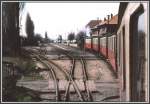 Mecklenburgische Baderbahn Molli Einfahrt in K�hlungsborn West. (Archiv 04/78)
