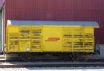 RhB - Abgestellter Dienstwagen Xk 9325 im Bahnhofsareal von Samedan ...