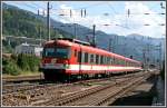 4010 001 bei der Einfahrt am 06.08.2007 im Bahnhof Bischofshofen. ...