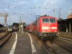 hessen 4851 nach der Ankunft in Gie�en, jetzt noch schnell zur Entsorgung und dann als 4860 von Gie�en nach Aachen (Gie�en 29.08.2007)