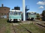 Bahnbetriebswerk Stendal 25.08.2003 (772 367-9 + 772 339-8)  ...