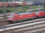 101 066 im Mannheimer Rangierbahnhof.   ...