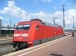 Die BR 101 012-5 steht mit dem IC 2115 von ...