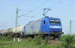 145-CL 201 der RAG mit Tankzug am 05.05.07 in Oberhausen ...