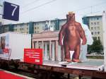 Der Containerwagen dahinter mit ...  Markus Pointner 30.08.2007
