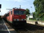 BR 155 057-3 mit G�terzug bei der Durchfahrt in Bochum ...