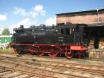 75 515 steht ausgestellt beim Heizhausfest in Chemnitz-Hilbersdorf.25.08.07.  ...