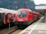 1116 027-2 und 1216 36 rangieren in Garmisch-Partenkirchen. 17.08.07  ...