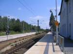Bahnsteig des Haltepunktes Viersen-D�lken ...  Max Maa�en 02.09.2007