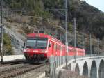 RBDe 566-240 auf dem Luogelkinviadukt als Regio Brig- Goppenstein am ...