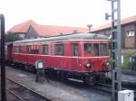 VT 187 der Harzquerbahn am 27.08.2007 im Bahnhof Wernigerode  ...