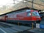 e-loks-ge-4-4-iii RhB Werbelok Ge4/4 III am 1.11.00 in Chur