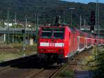 Die Br.146 117-7 bei einer Rangierfahrt. Der Zug kam aus ...