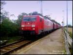 Hier 189 040. Sie durchfährt gerade den Bahnhof Falkenberg/Elster oberer ... Hier 189 040. Sie durchfährt gerade den Bahnhof Falkenberg/Elster oberer ...