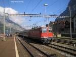 Re 4/4'' 11136 zieht ...  Silvio Jenny 08.09.2007