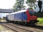 Re 482 034-6 Duisburg w�hrend den Vorf�hrfahrten im Depot Erstfeld ...