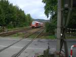 RE Richtung Dortmund verl��t mit 648 den Bahnhof Arnsberg. (Aufgenommen: ...