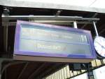 Zugzielanzeiger in Dortmund f�r den RE 11 aus Paderborn zur ...