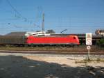 BR 185 155 (ohne Beschriftung) am 16.9.07 in F�rth  ...