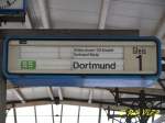 Zugzielanzeiger Zugzielanzeiger S5,Witten Hbf.