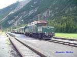1020.44 steht am 24.07.2007 mit dem Nostalgiezug „Kaiser Max“ im ...
