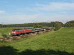 BR 218 401 und 406 am 17.9.07 bei Geltendorf  ...