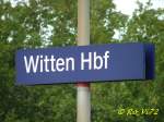 Witten Hbf.   ...  Robert Viktor 17.09.2007
