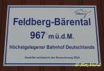 Feldberg-B�rental    ...