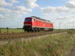 232 534 als Lz am 15.9.2007 kurz hinter Eystrup auf ...