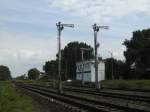 Das �stliche Stellwerk vom Bahnhof Gizycko  ...
