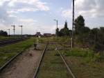 Ein Altes Abstellgleis vom Bahnhof Gizcko  ...