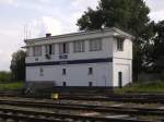 Das �stliche Stellwerk vom Bahnhof Gizycko  ...