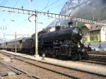C 5/6 2978 beim Zur�ckdr�cken an den Bahnsteig am 08.09.2207 ...