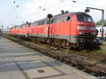 Lokzug mit 218 413-3, 218 488-5 und 218 256-6 in ...