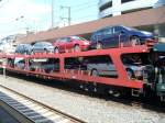 Auto-Transportwagen von DB AutoZug in D�sseldorf.  ...