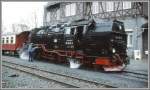 99 7245-6 wir in Harzgerode f�r die R�ckfahrt nach Alexisbad ...