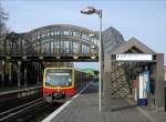 S-Bahn Line S2 nach Buch verl�sst Station Buckower Chaussee; Berlin, ...