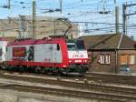 E-Lok 4006 bei der Ausfahrt aus dem Bahnhof von Luxemburg ...