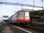 Re 4/4 II 11109 mit IR bei Immensee am 1.03.2007 ...